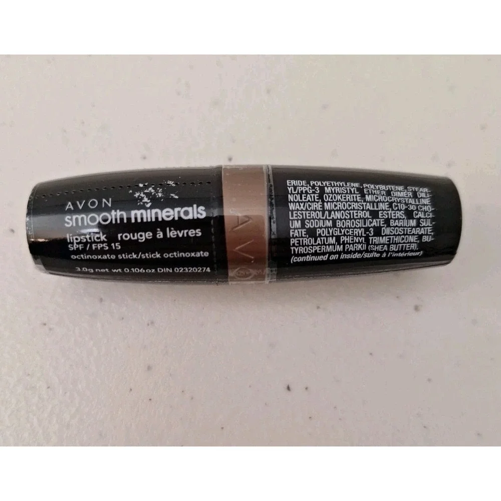 NEW Sealed AVON SMOOTH MINERALS LIPSTICK lip color‎ - SPF 15 - ROSE GARNET